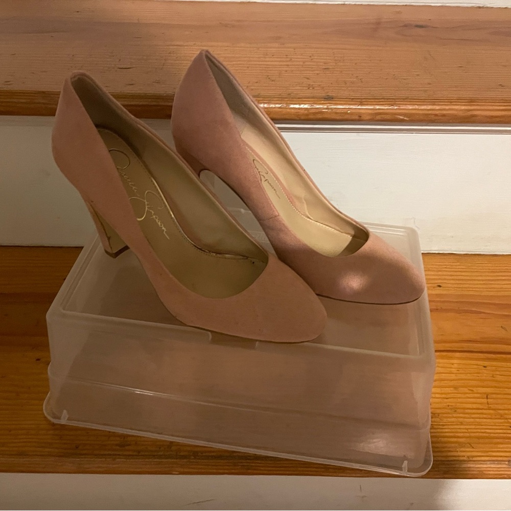 Jessica simpson blush Suede Heels